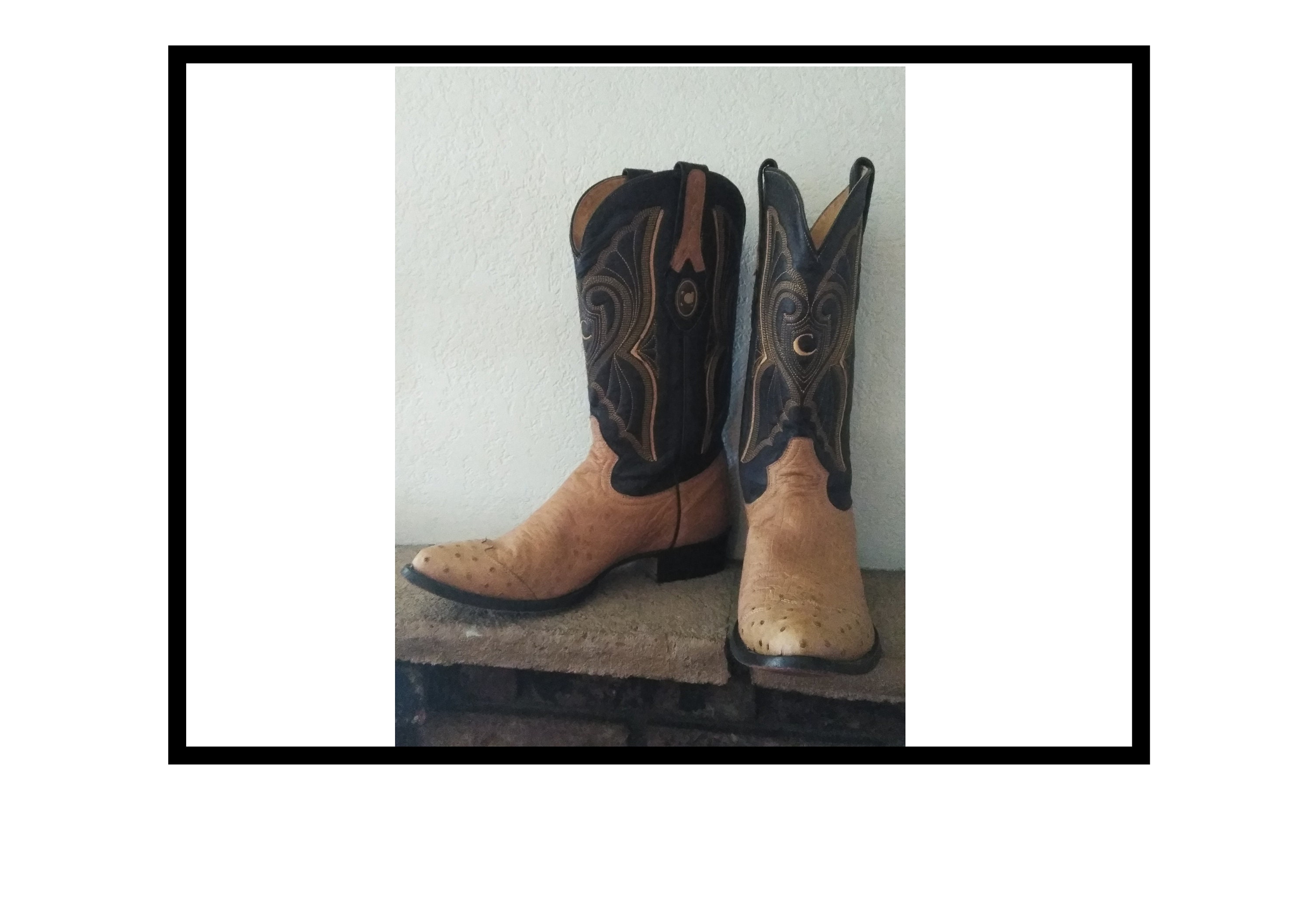 Almost New Sz 11.5 Cuadra Ostrich Leather Western Cowboy | Etsy Ireland