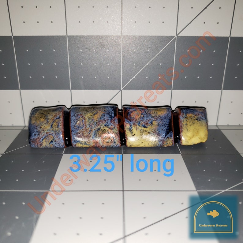 gravity anchor sinker stone crayfish bottom feeders Aquarium Safe oto Made for mid-sized Pleco shrimp Medium KuboChini clay weight