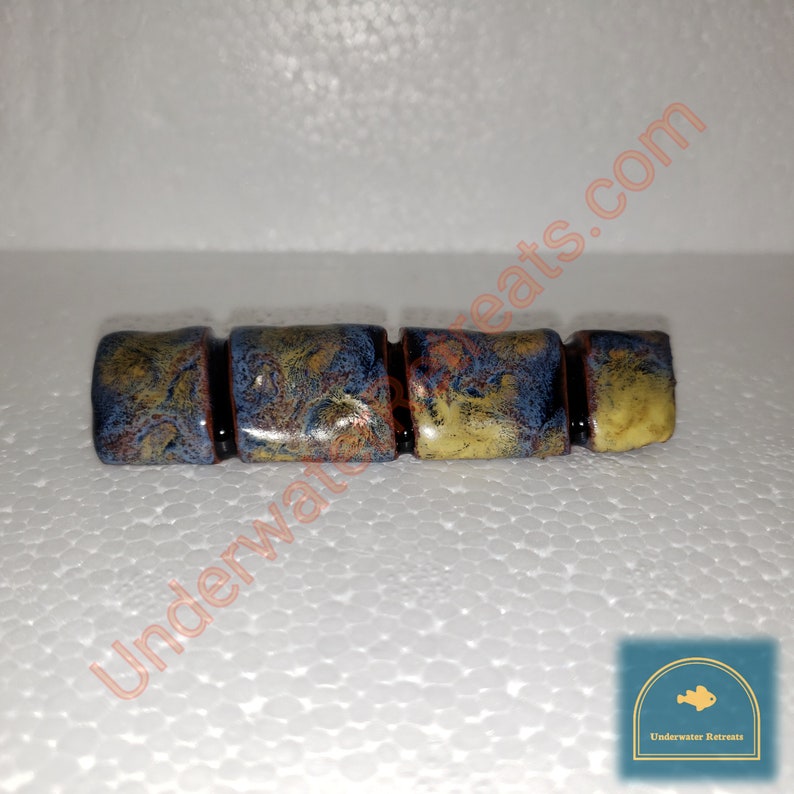 gravity anchor sinker stone crayfish bottom feeders Aquarium Safe oto Made for mid-sized Pleco shrimp Medium KuboChini clay weight