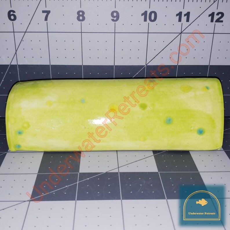 Triangle clay cave shelter \u2022 Closed rear glazed \u2022 Pleco Crayfish Cichlid Betta Tank decor \u2022 Fish hide \u2022 Aquarium Safe smooth pottery house
