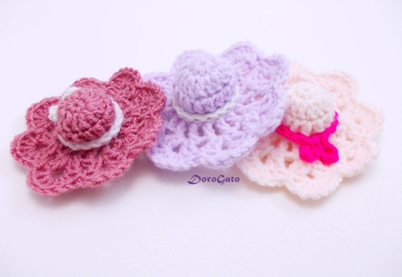 Crochet Mini Hat Pattern Cute Hat DIY Ornament Nursery | Etsy