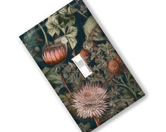 English Weeds Light Switch Cover Outlet  print Kitchen Bedroom Home Decor Garden Gift Botanical Flower