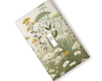 Boho Wildflowers Light Switch Cover Plate modern Multi Toggle  Kitchen Dining Home Decor Houseware Nursery