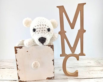 Crochet Polar Bear Amigurumi: Small Cuddly Plush Toy