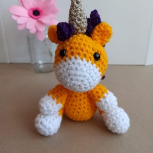 Crochet Unicorn soft cuddly toy, custom made to order, cuddly crochet animal, stuffed soft toy