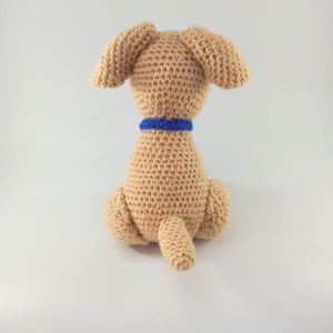 Crochet terrier dog, cuddly soft toy, personalised gift, ready made toy, stuffed animal plush toy image 8