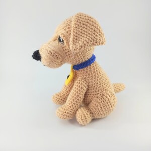 Crochet terrier dog, cuddly soft toy, personalised gift, ready made toy, stuffed animal plush toy image 9