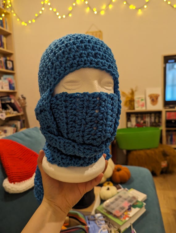 Ninja Hat, Winter Novelty Crochet Hat, Toddler, Child and Adult