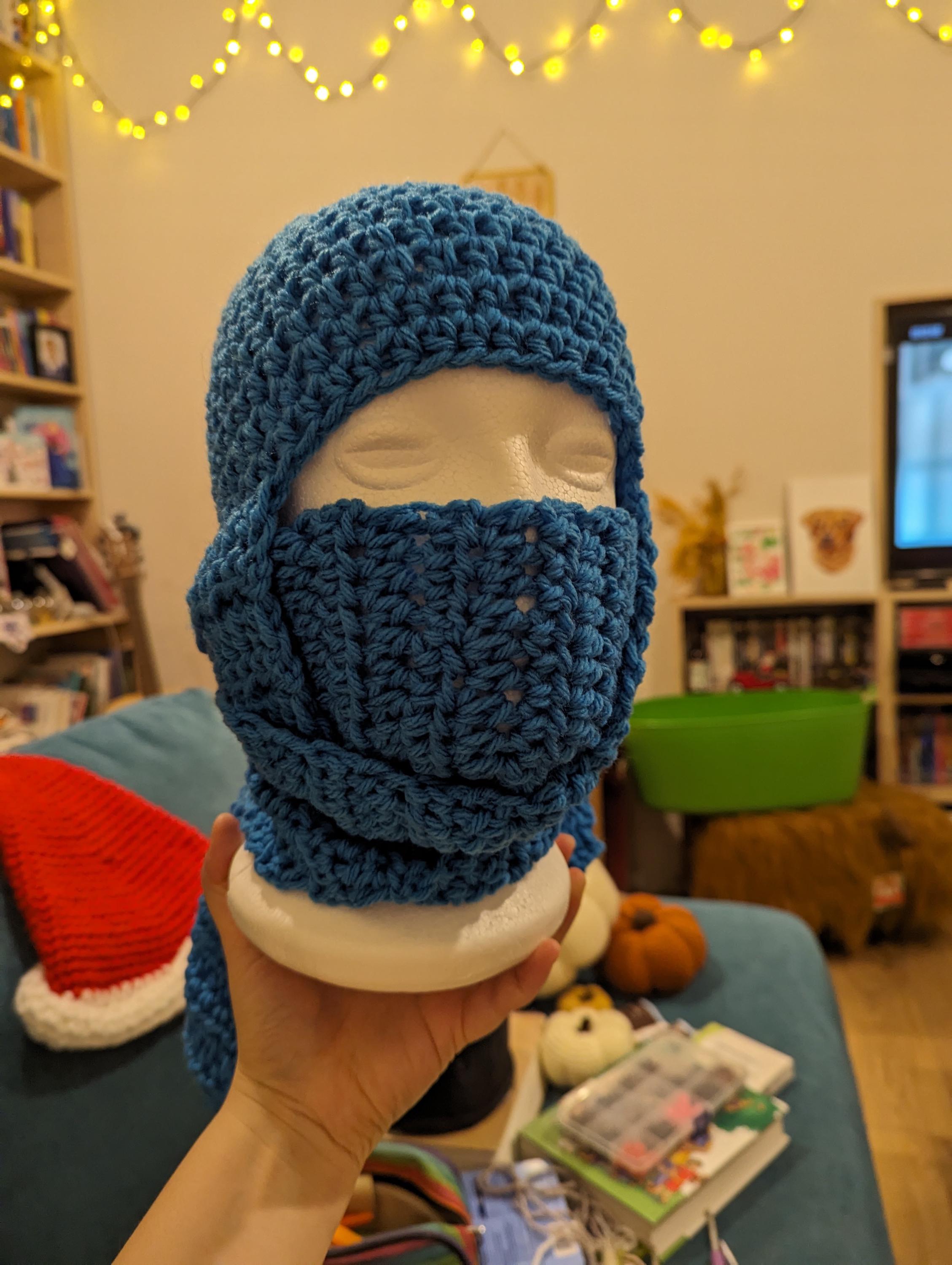 帽子 y.a.r.n kint hat Ninja Hat, Winter Novelty Crochet Hat, Toddler, Child and Adult