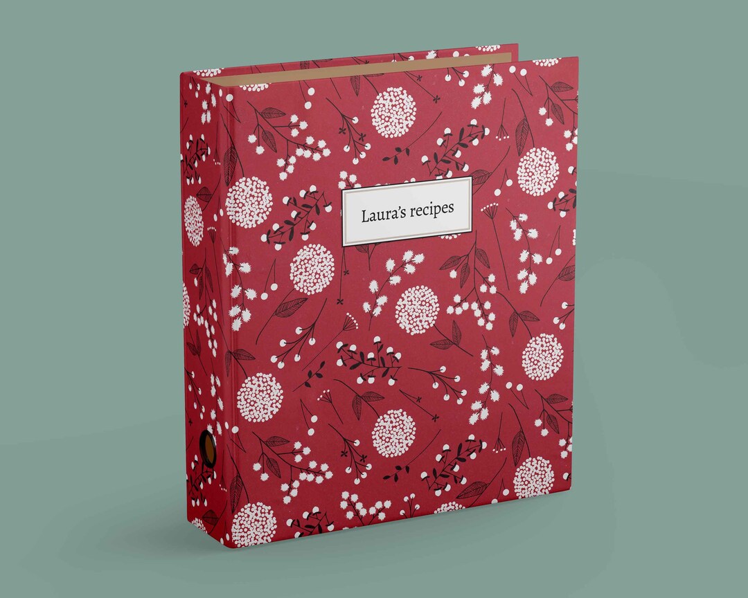 Custom Recipe Book, Blank Recipe Book, Personalized Recipe Binder