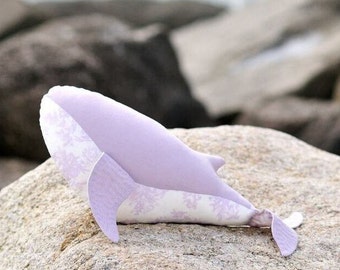 Whale PDF soft toy sewing pattern plushie softie