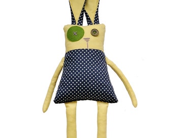 Ricky the Bunny PDF soft toy sewing pattern tutorial rabbit pattern bunny pattern