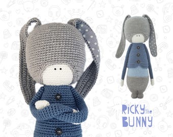 Bunny amigurumi crochet pattern toy crochet pattern animal pattern