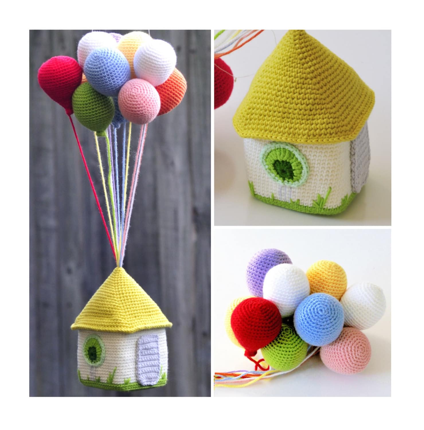 40 Crochet Stuffies with Cows, Frogs, Koalas, and Cthulhu 20 Balloons and House crochet pattern softie