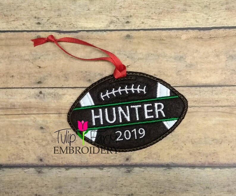 Football Ornament Custom Felt Football Ornament Etsy