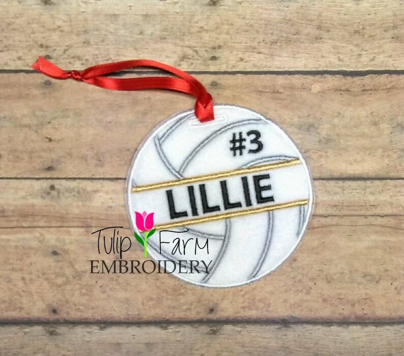 Volleyball Ornament Custom Felt Volleyball Ornament Etsy