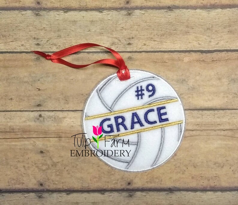 Volleyball Ornament Custom Felt Volleyball Ornament Etsy