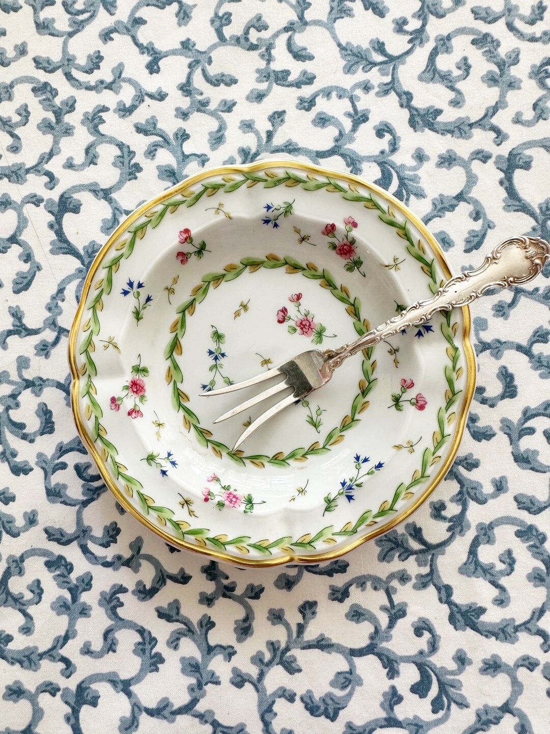 Limoges Artois Dish Sterling Lemon Fork Etsy