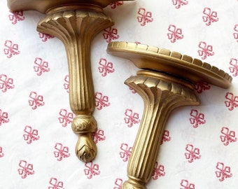 Pair of Gilded Sconces
