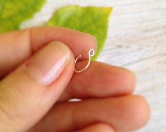 nose ring hoop non pierced