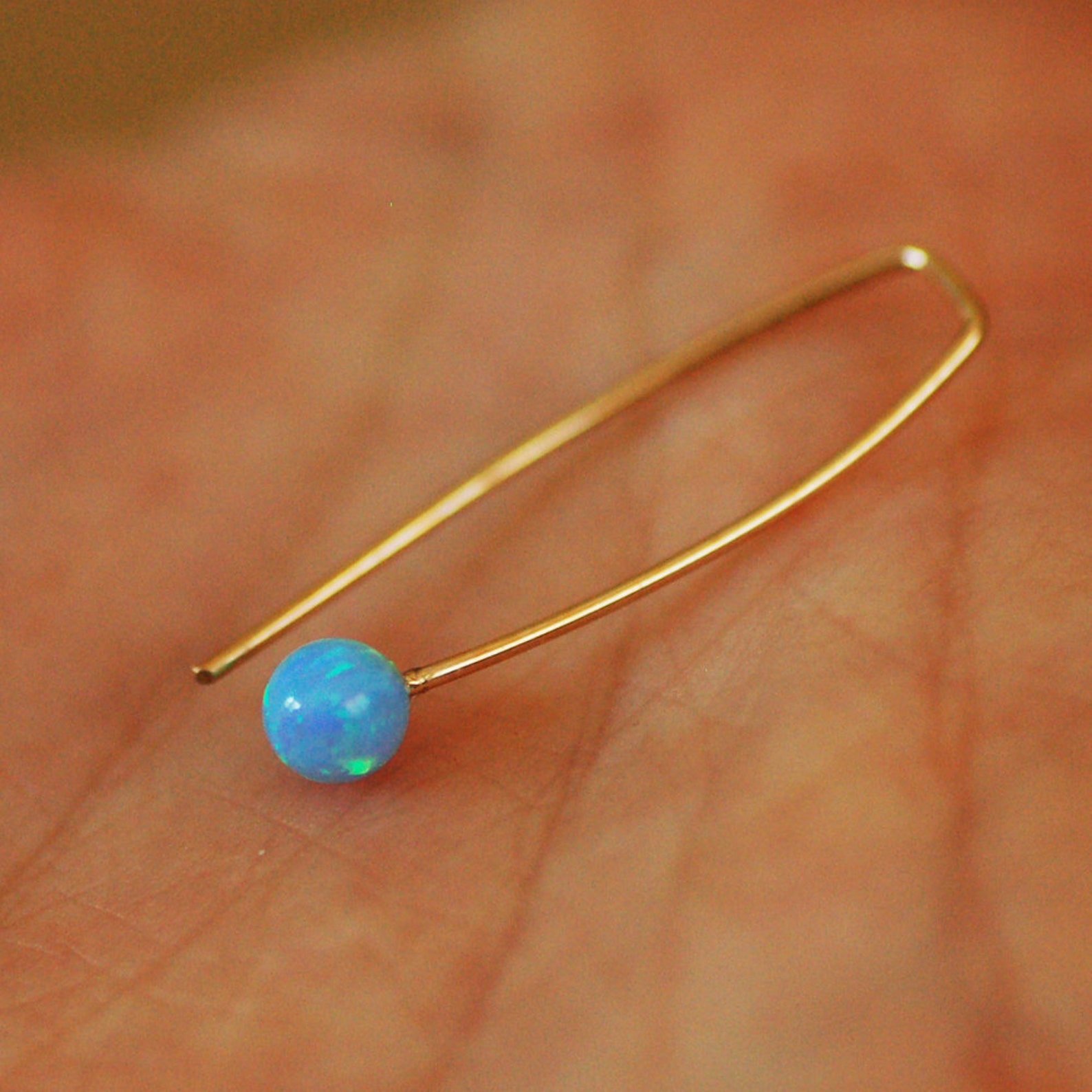 Opal Ear Cuffs opal stud Two Ear cuff Ear cuffs Gold Etsy