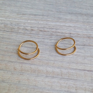 Tiny gold  hoop, cartilage earring gold tragus earring, helix earring, cartilage hoop, tragus hoop, helix hoop, helix piercing