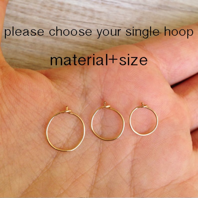 Small Gold Nose Hoop 22/24/20 GAUGE Gold Nose Ring 14k Gold Etsy