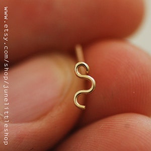 Kleine neusknop - neuspiercingsieraden - neusoorbel - tragusknop - kraakbeenknop, slangenknop, helixknop