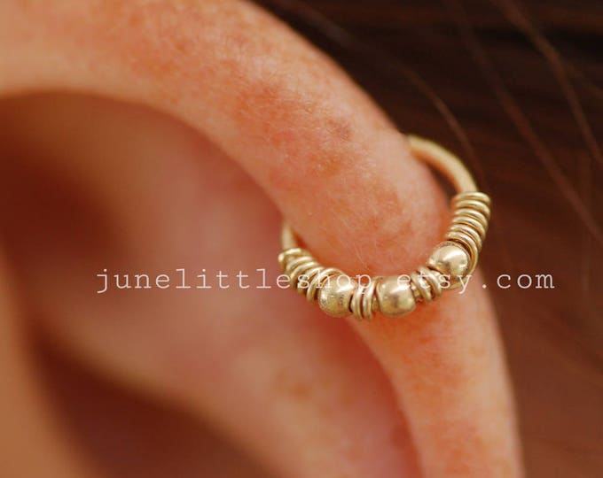 Thin Small Nose Hoop Piercing Ring Tight 24g 22g 20g Nose Ring Etsy