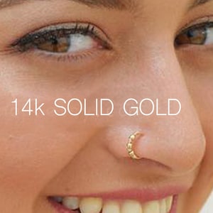 Tribal Nasenring, Indianer Nasenring, Nasenring Gold, Nasenring Gold, Nasenring, Nasenring, Boho Nasenring Gold, Nasenring Gold 14k