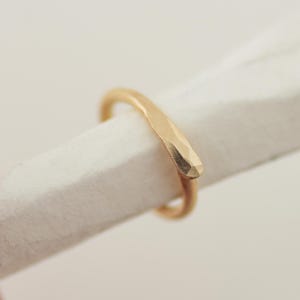 Hammered Nose Ring, Cartilage Rose Gold, Silver Nose Ring, Yellow Gold Cartilage Earring, Nose Hoop Thick 16g Gauge, Handmade Nose Hoops