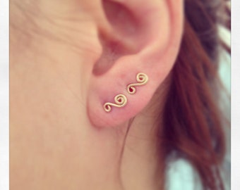 Stud Earrings, gold post earrings, small post earrings, Gold stud earrings, 14k gold filled earrings, everyday earrings