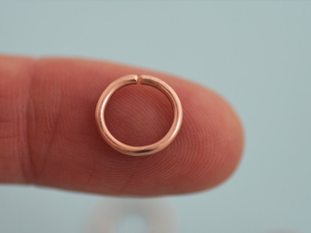 Thick Nose Ring, 18 Gauge Nose Ring, 14k Gold Filled Nose Hoop, 20 Gauge Cartilage Hoop, 16