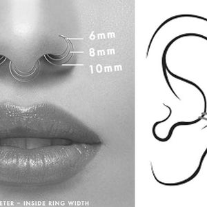 Orecchino a cerchio con perline placcate in oro – Gioiello minimalista per piercing all'elice immagine 11