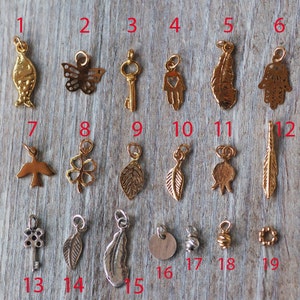 Choose your tiny charm, hamsa feather hoop, tiny fish charm, tiny cartilage earring, helix hoop, key hoop, tiny Charms, tiny hamsa charm
