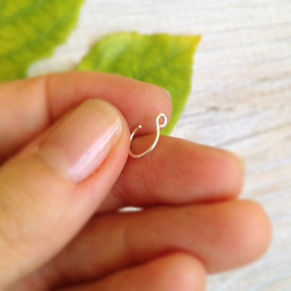 14K gold filled nepneusring, niet-doorboorde ring