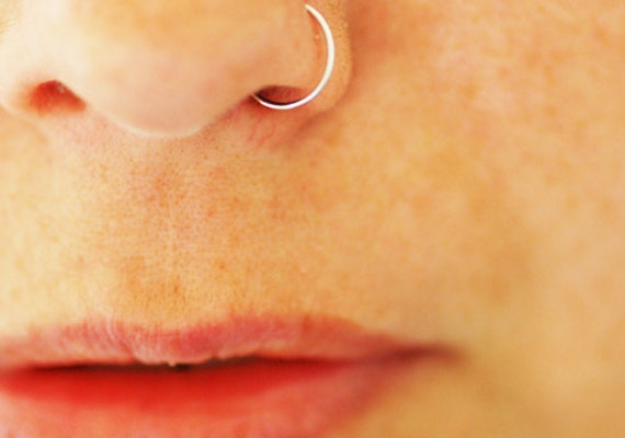 Extra Thin Small 0.5mm Nose Ring Diameter 6mm,8mm (6mm, Silver): Buy Online  at Best Price in UAE - Amazon.ae