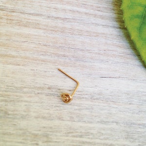 Gold filled nose screw, nose earring, nose piercing, Tiny nose stud, silver nose stud,  nose jewelry, body jewelry