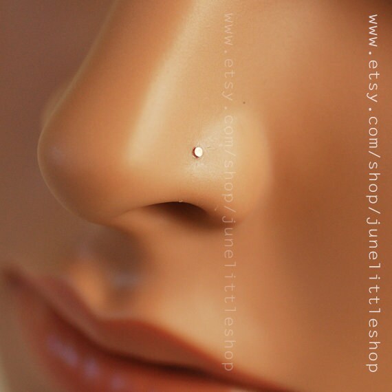 Small gold stud nose ring clearance
