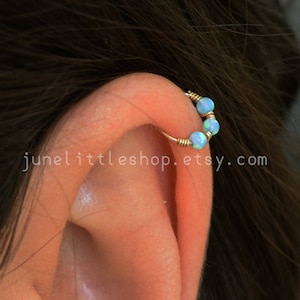 Cartilage Earring gold helix earring 22g helix hoop earring tiny hoop earring silver cartilage hoop helix earring hoop helix ring helix hoop