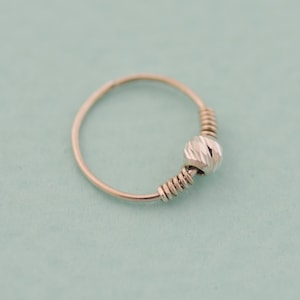 Silver Nose Ring, Snug Nose Hoop, Cartilage Hoop, 5mm/6mm/7mm/8mm Nose Ring, Body Jewelry, Cartilage Hoop Earrings