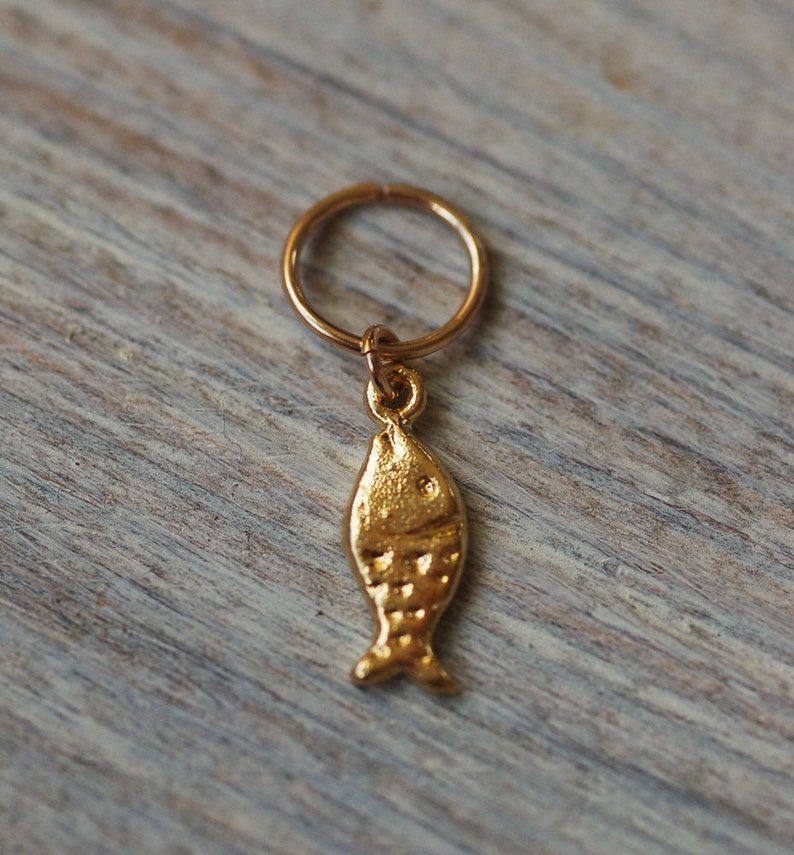 Tiny fish cartilage Earring tragus Cartilage Hoop Earring In gold tribal cartilage earring extra small hoop tiny gold hoops