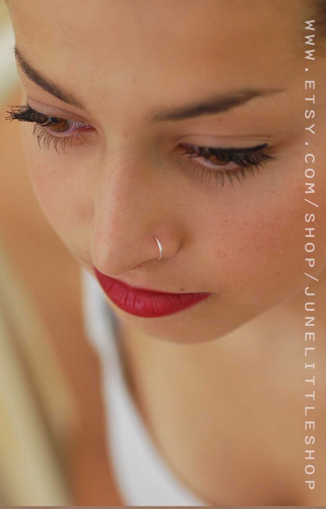 Small Gold Nose Ring Nose Ring Thin Nose Hoop Thin Nose - Etsy UK