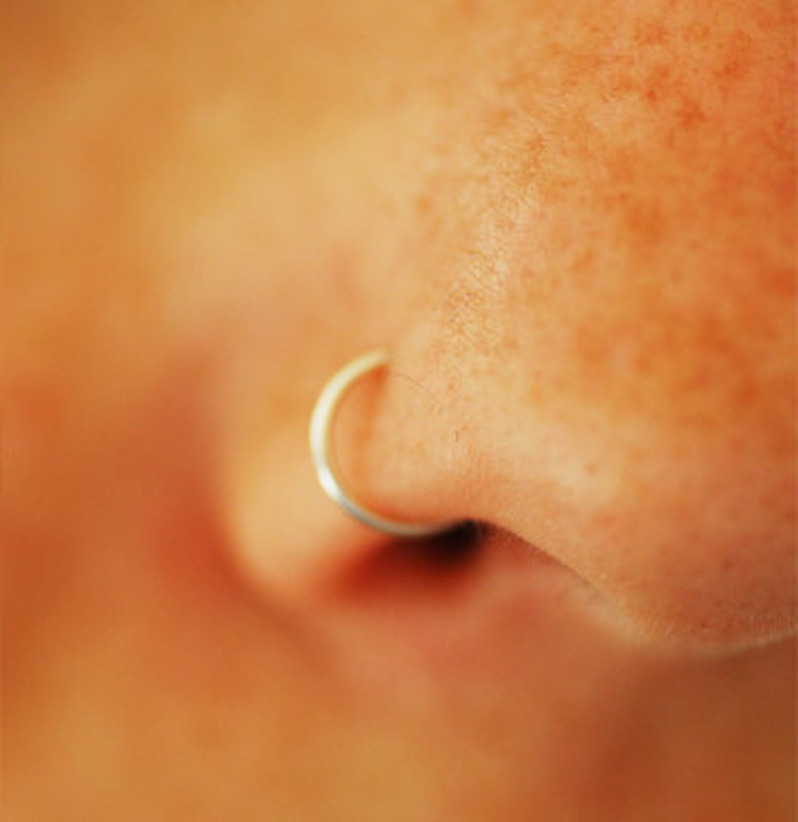 Fake Nose Ring clip on Nose Ring Faux Nose Ring Hoop Nose Etsy