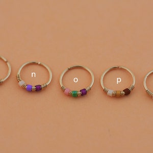 Snug Tiny Hoop Nose Ring Hoop, Thin Nose Hoop, Daith Jewelry Earring