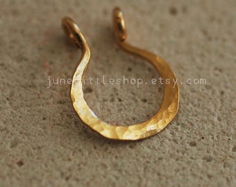 Fake Septum Ring, faux septum jewelry, fake septum hoop, faux septum ring, gold septum ring, septum hoop, septum jewelry, clip on septum