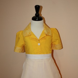Tiana Inspired Cotton Washable Waitress Play Dress