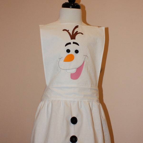 Olaf Inspired Dress Up Apron