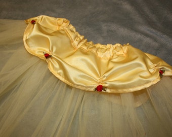 Disney's Beauty and the Beast Inspired Belle Tutu Skirt