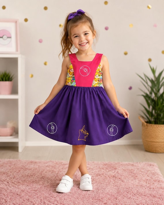 pokemon birthday dress Pink Twirl Color:Espresso Customizable to suit your fashion dresses Long Mermaid Formal 3D